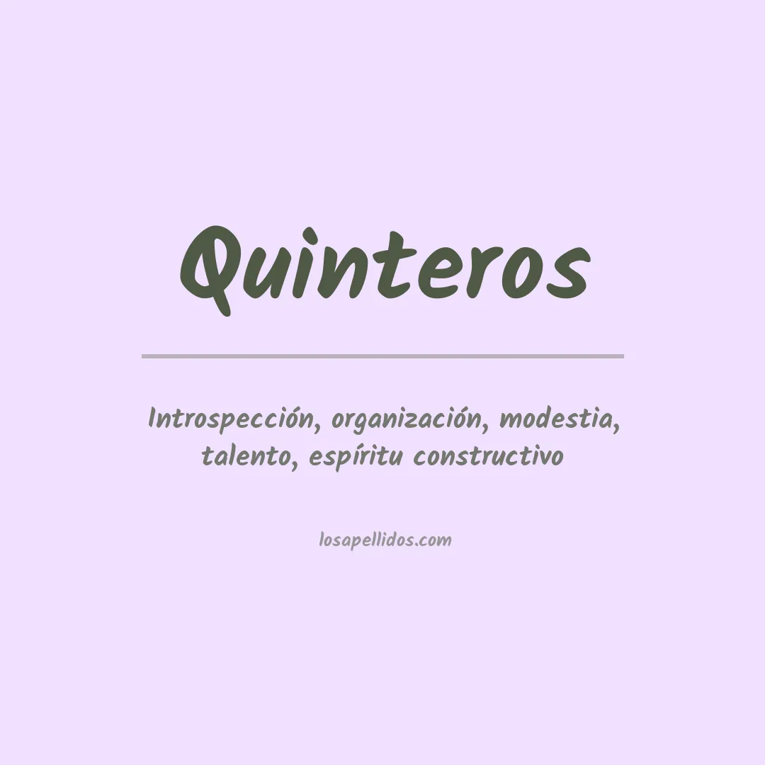 Apellido Quinteros