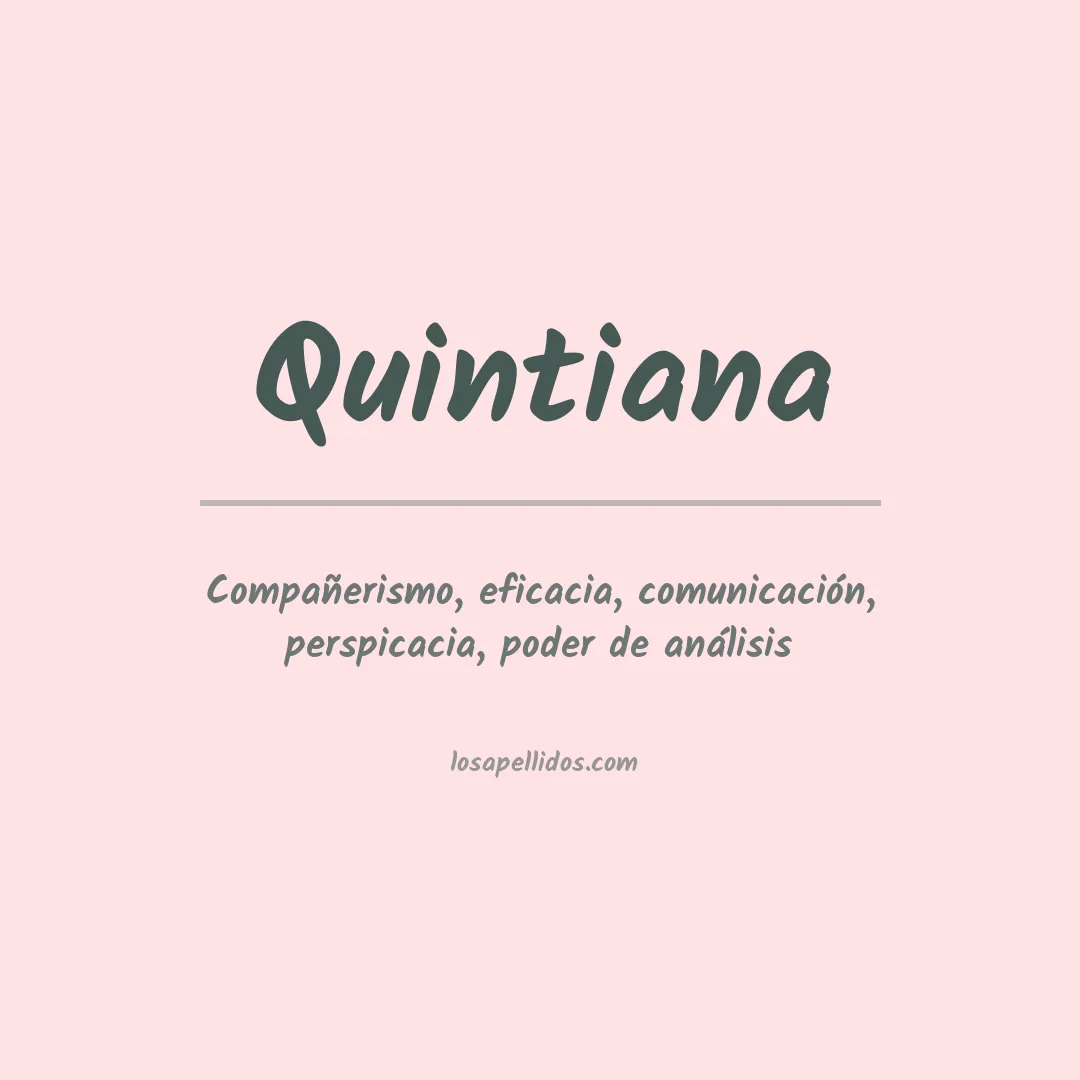Apellido Quintiana