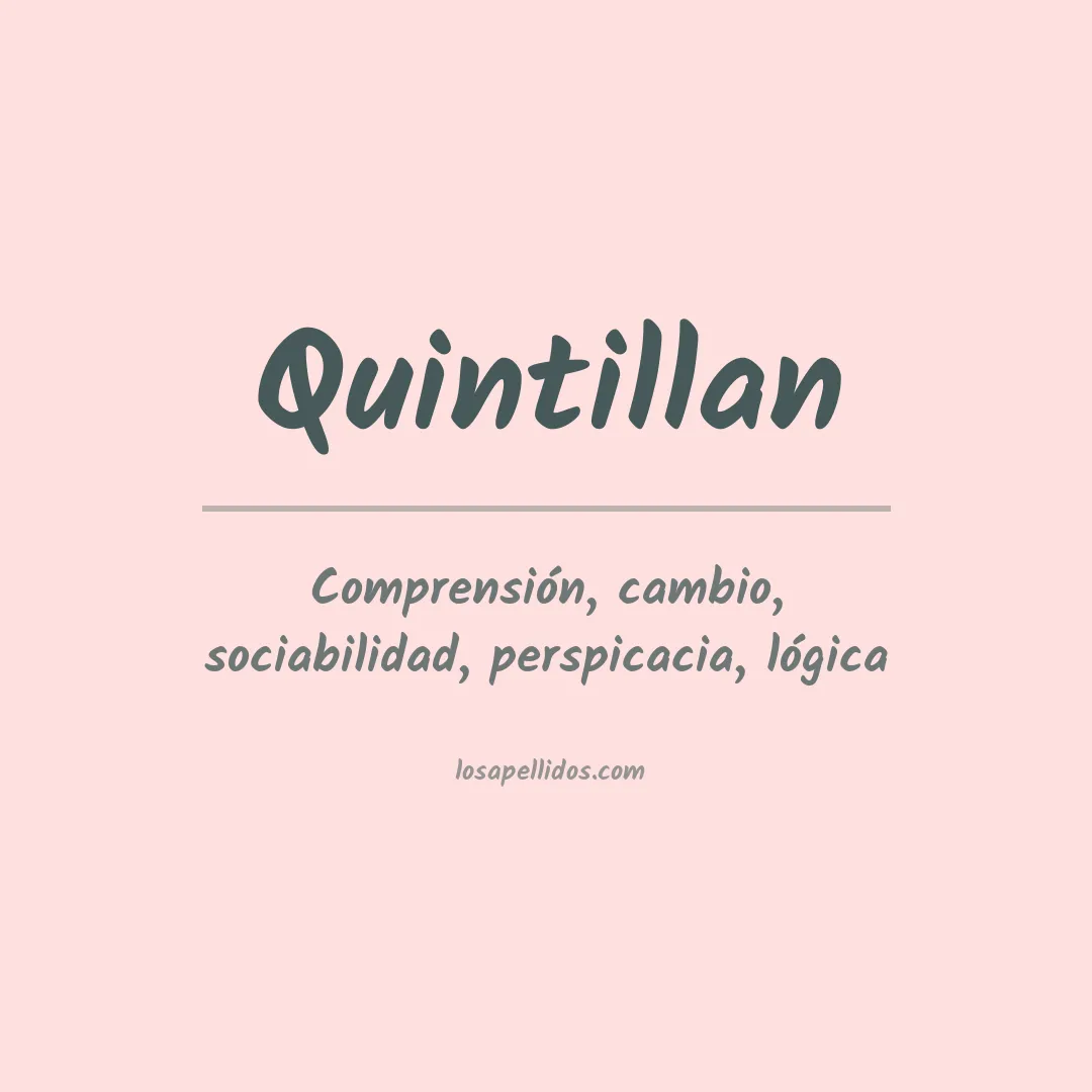 Apellido Quintillan