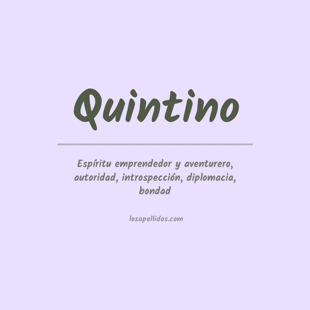 Apellido Quintino