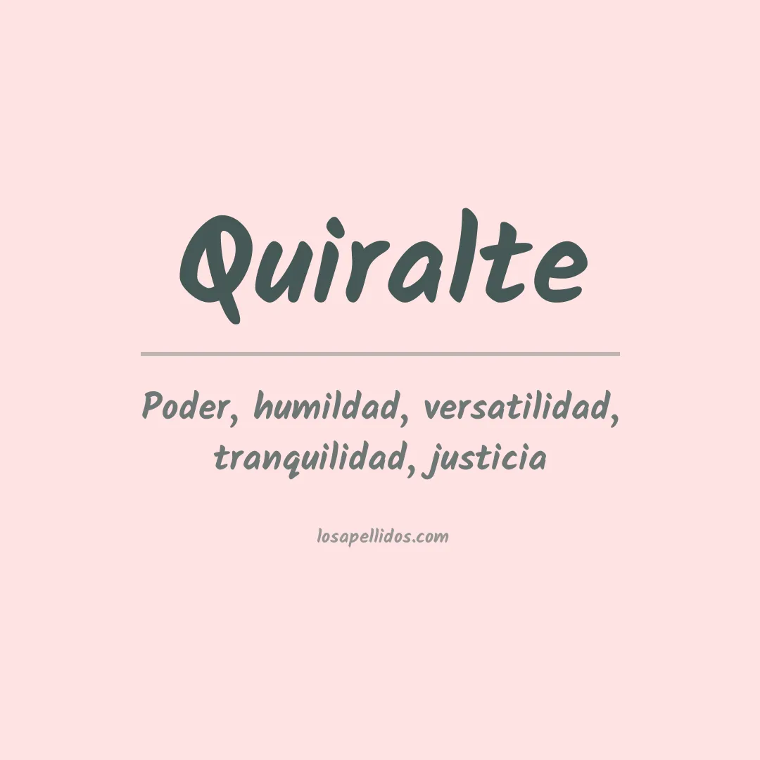 Apellido Quiralte