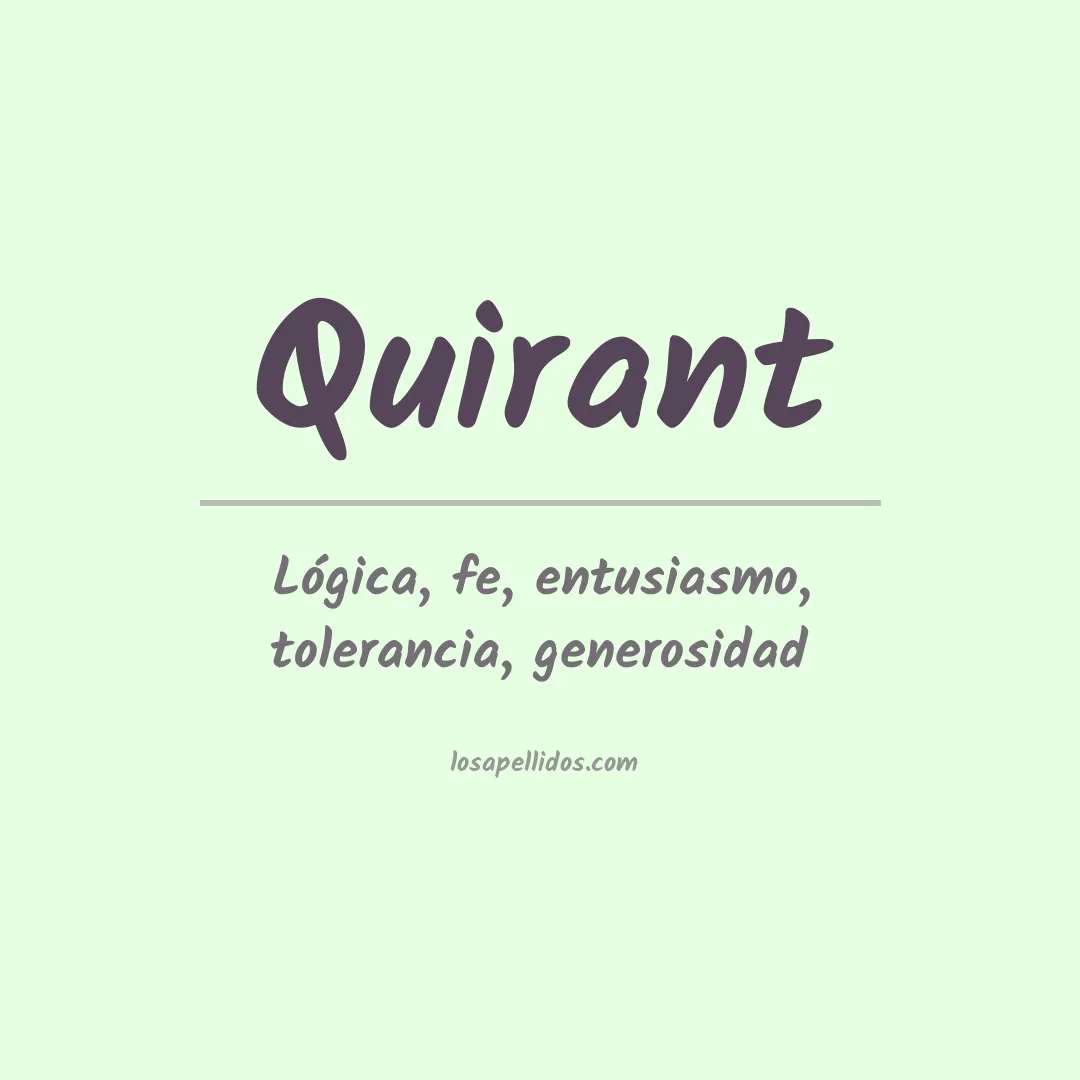 Apellido Quirant