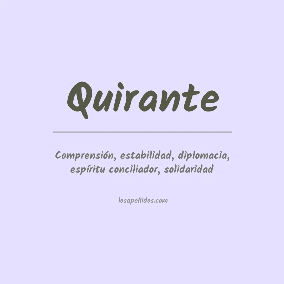 Apellido Quirante