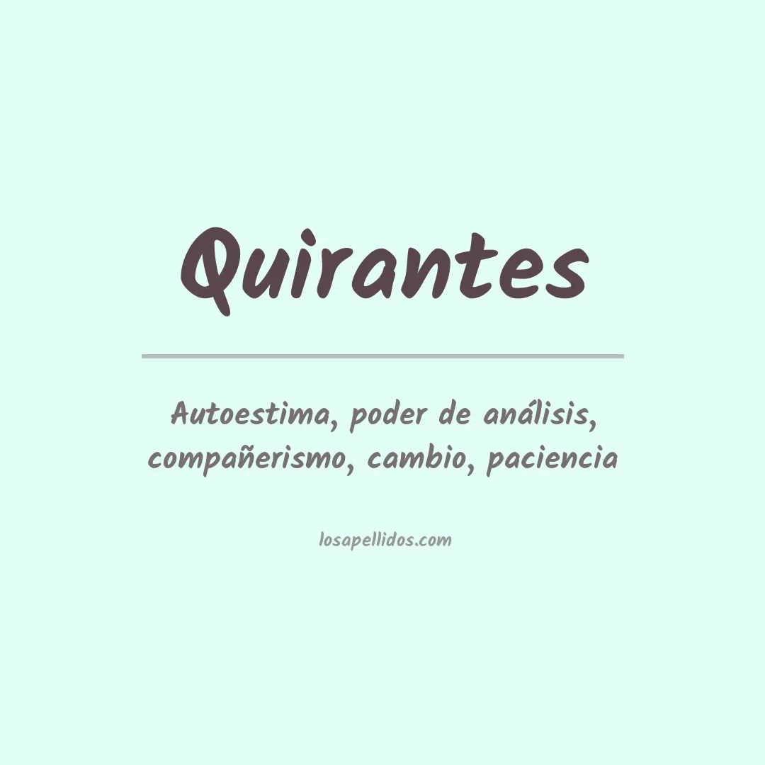 Apellido Quirantes