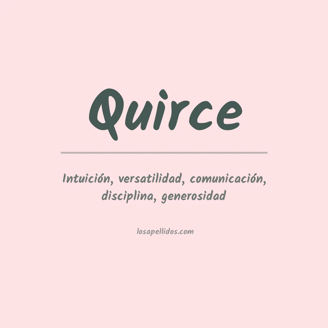 Apellido Quirce