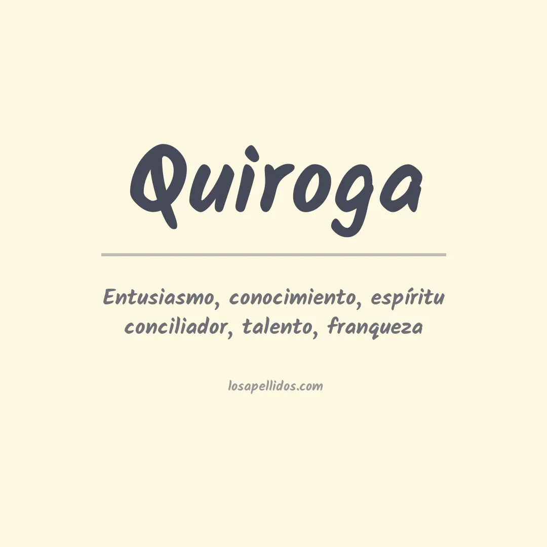 Apellido Quiroga