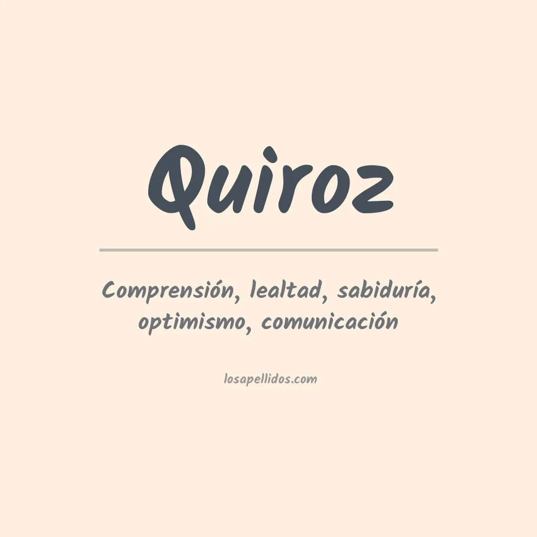 Apellido Quiroz