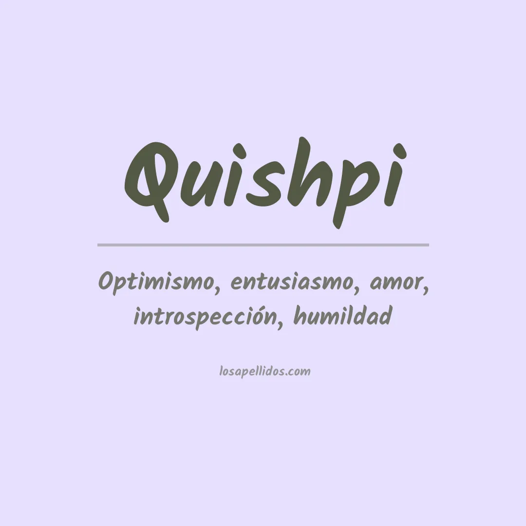 Apellido Quishpi