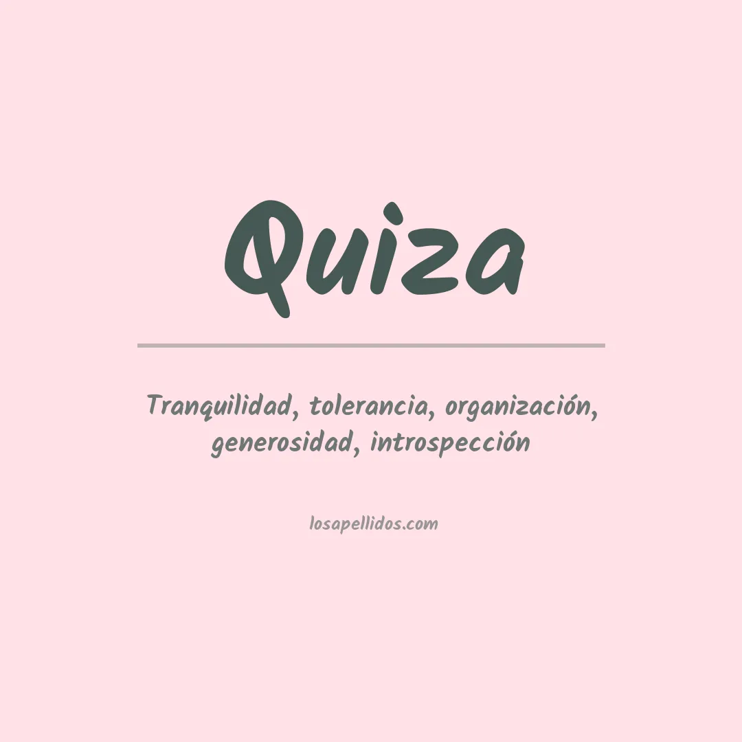 Apellido Quiza