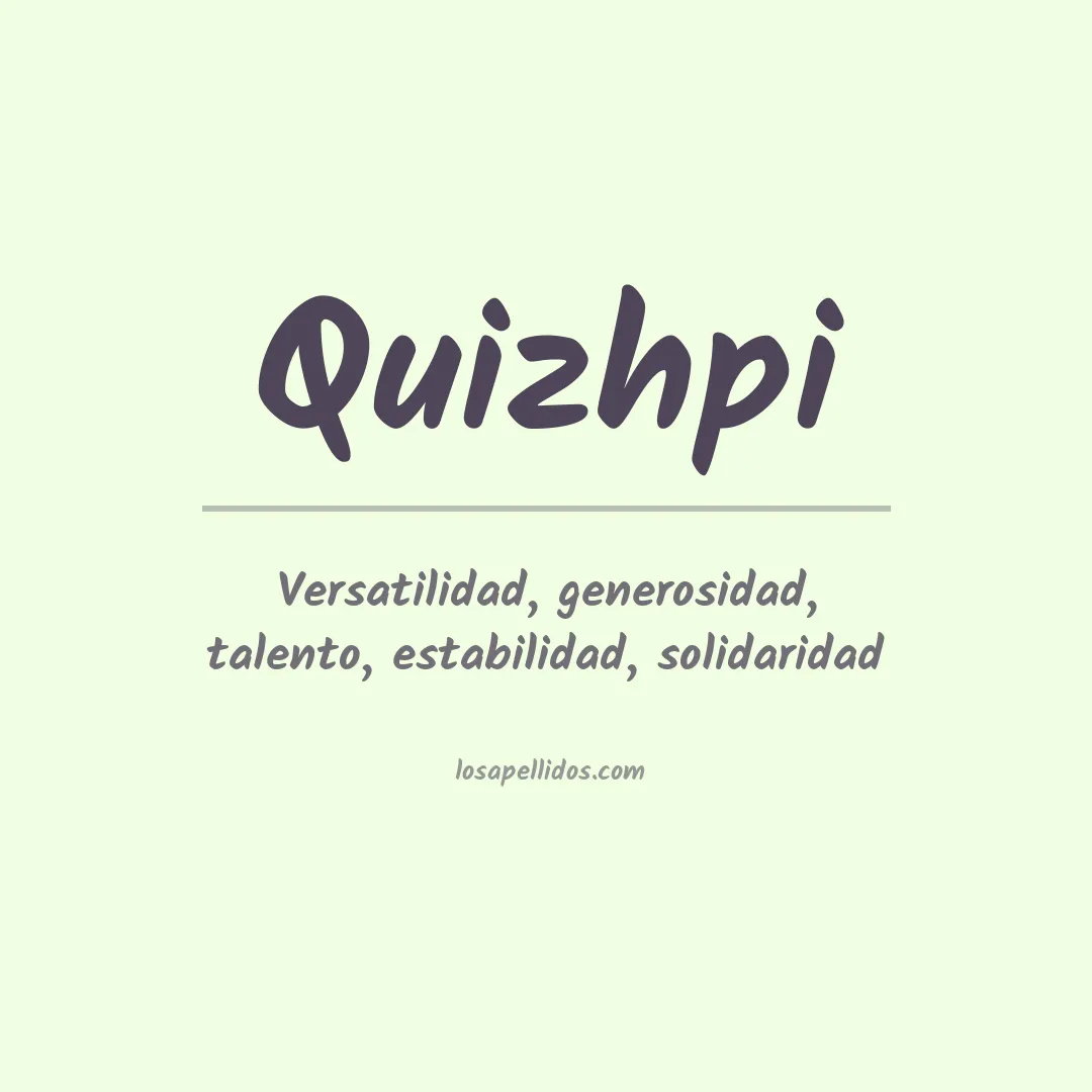 Apellido Quizhpi