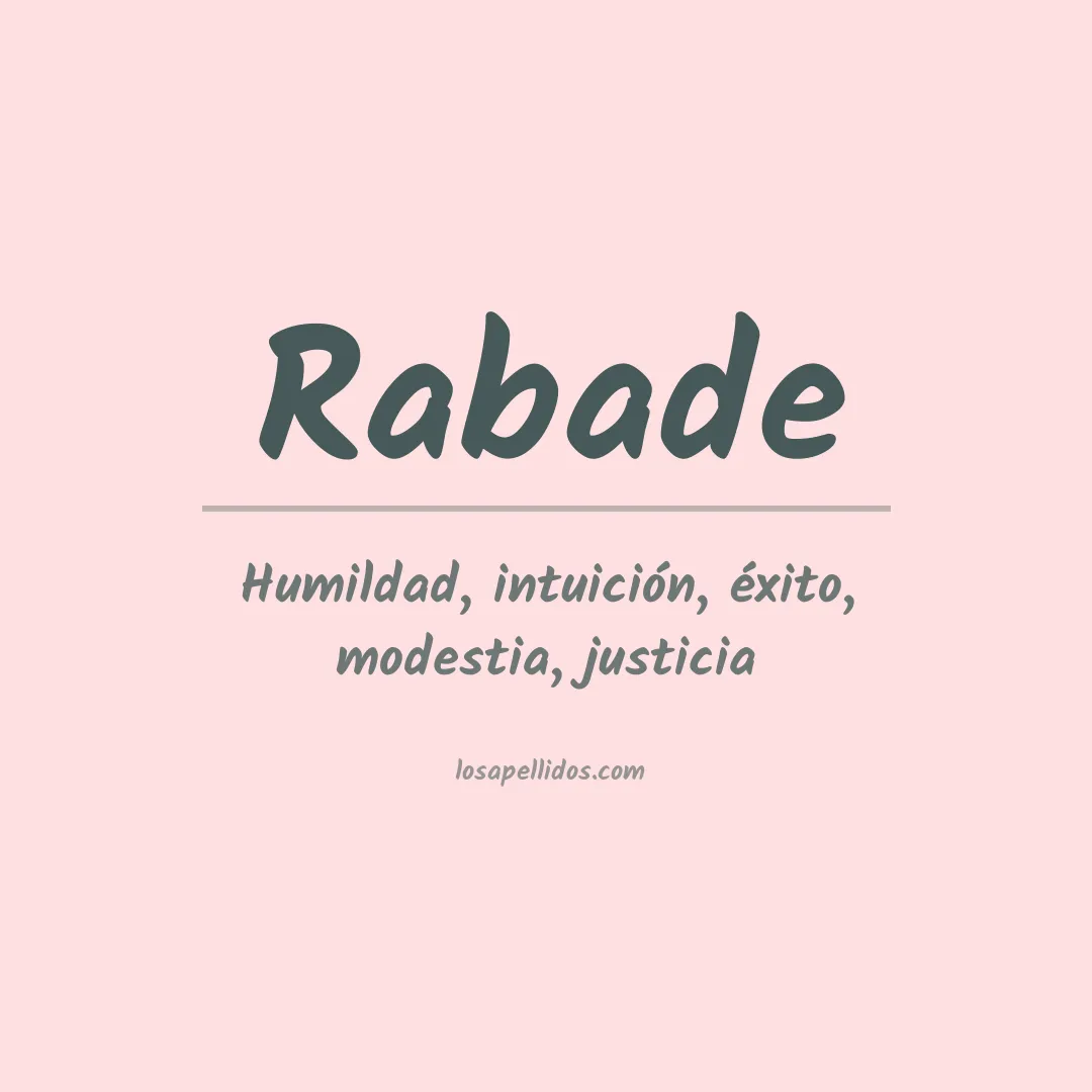 Apellido Rabade