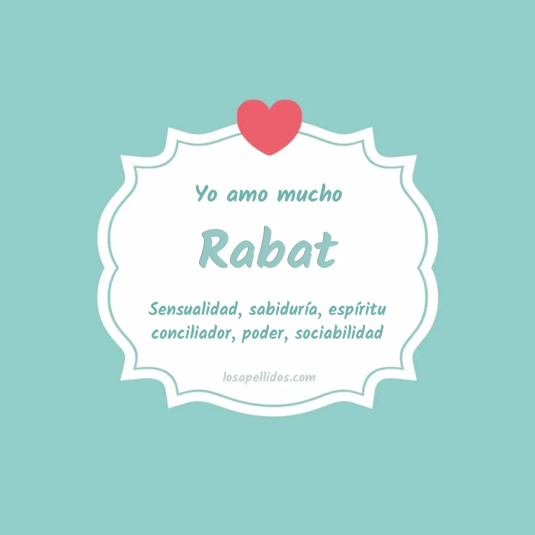 Yo amo mucho Rabat