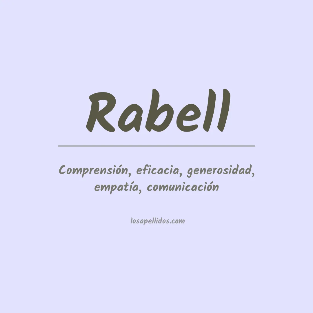 Apellido Rabell
