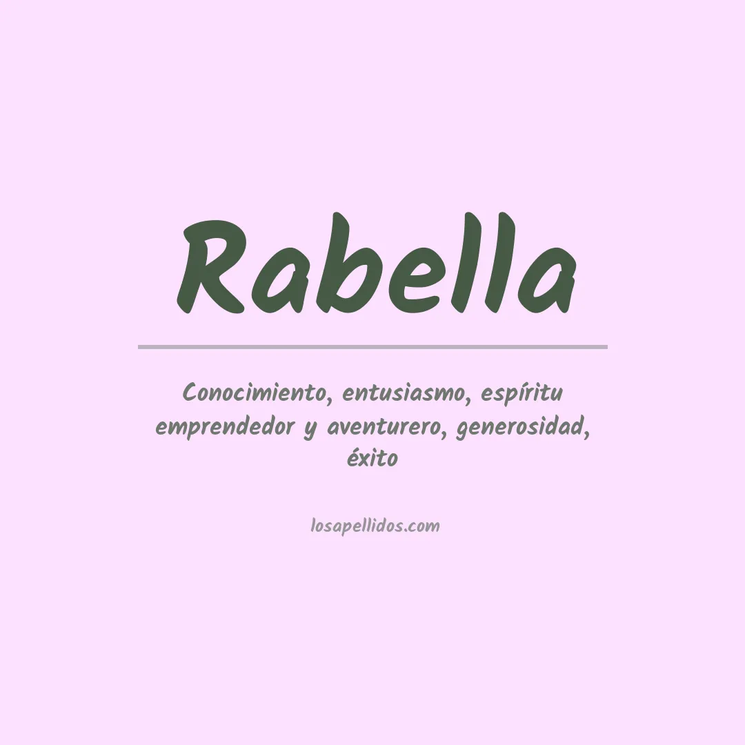 Apellido Rabella