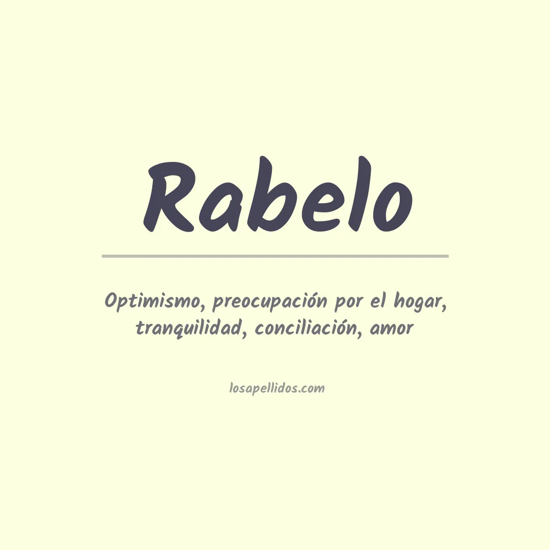 Apellido Rabelo