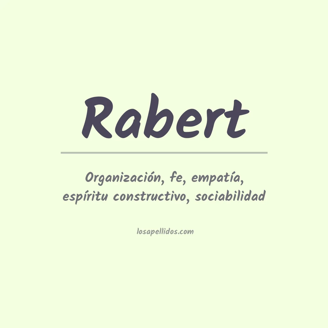 Apellido Rabert