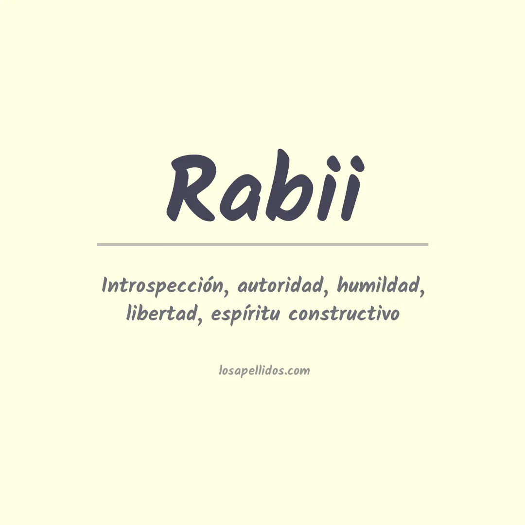 Apellido Rabii