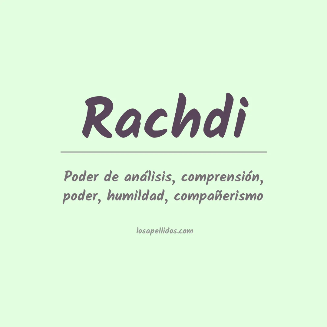 Apellido Rachdi