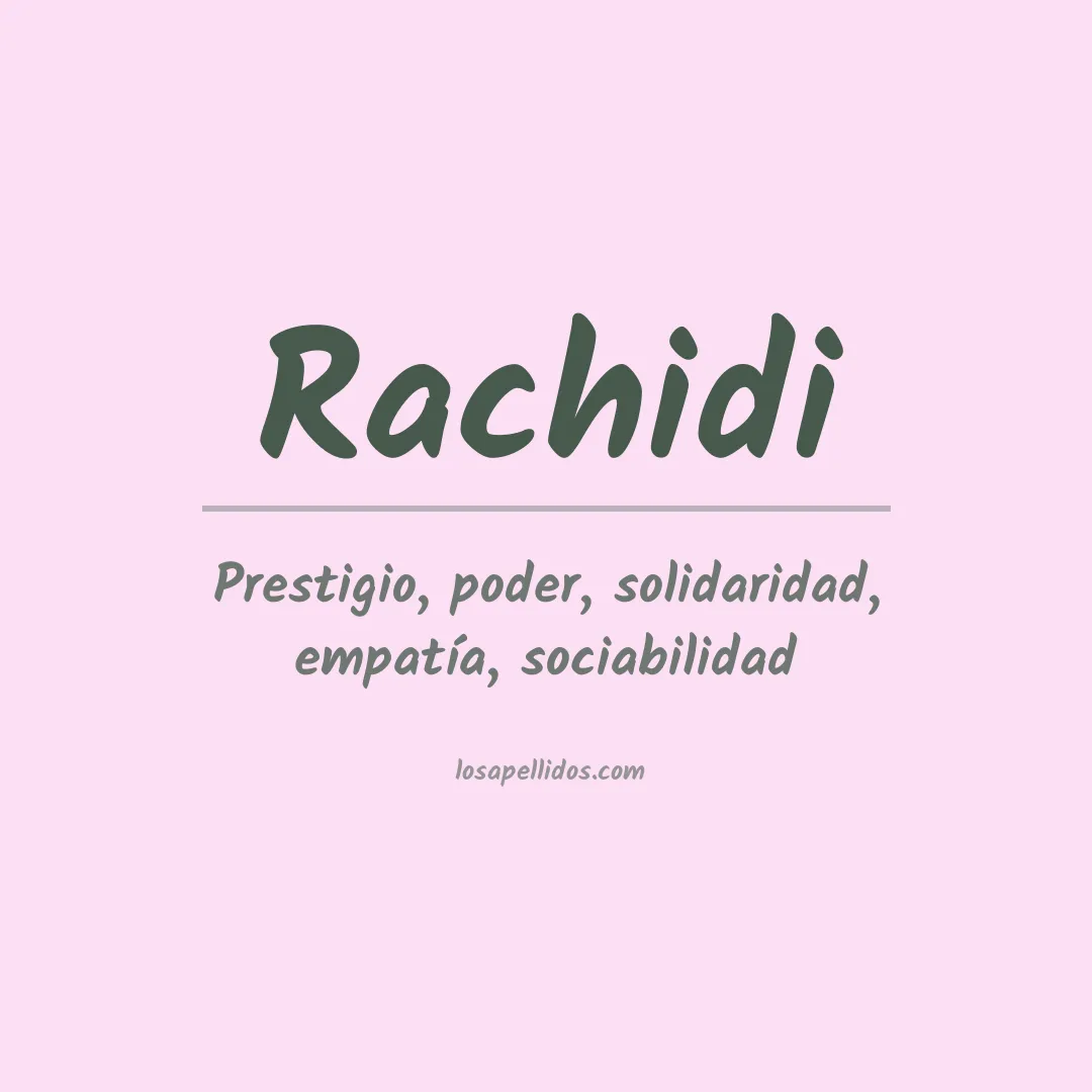 Apellido Rachidi