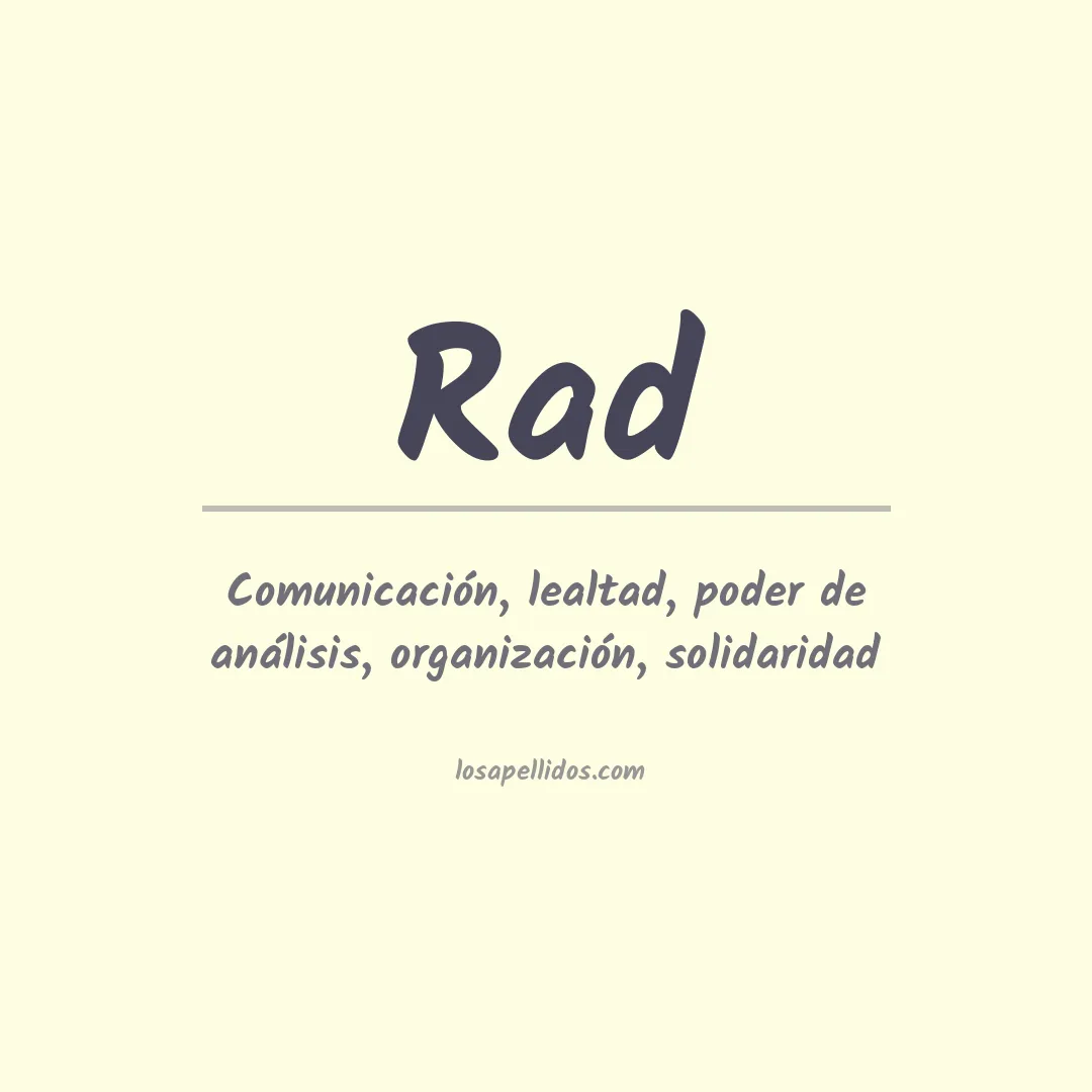 Apellido Rad