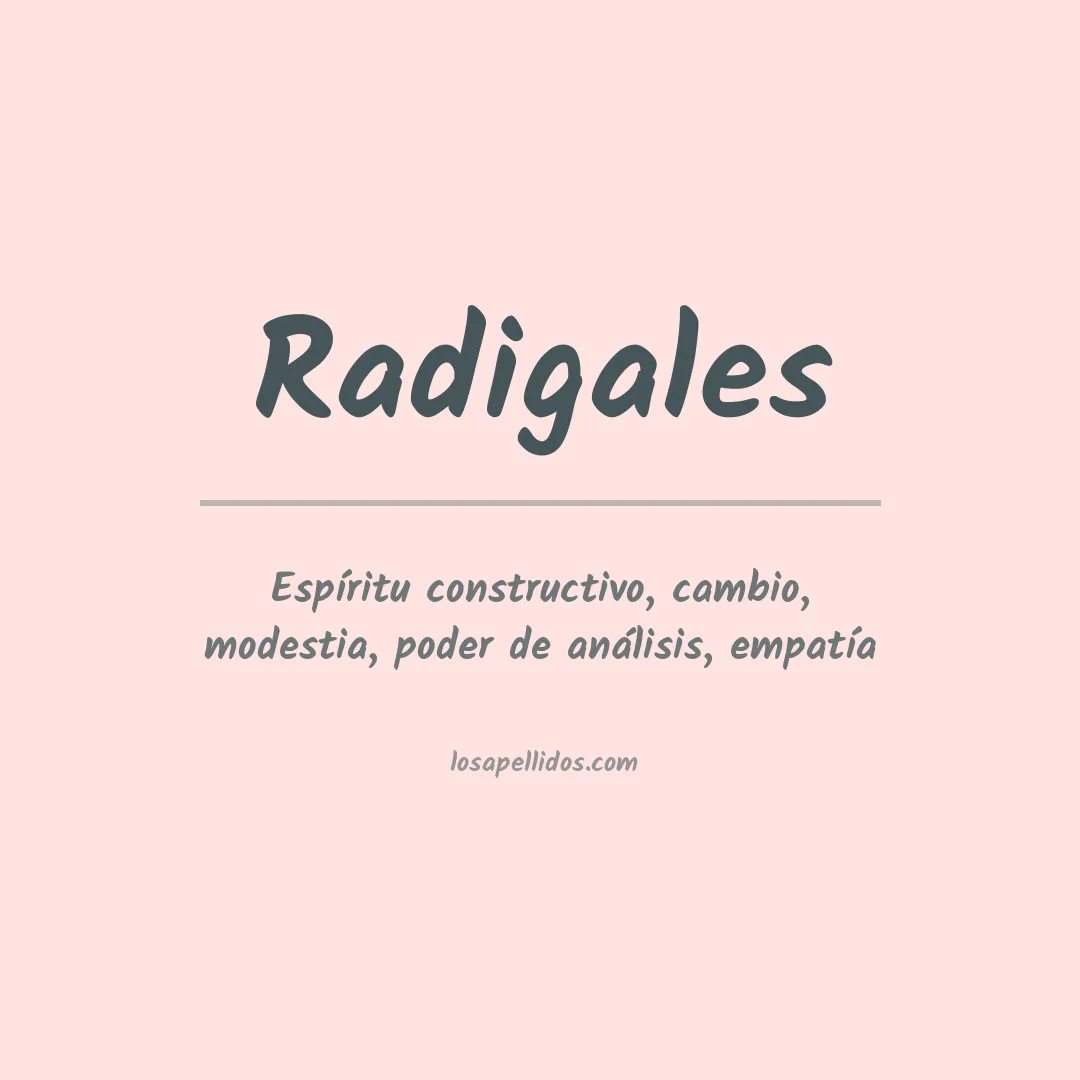 Apellido Radigales
