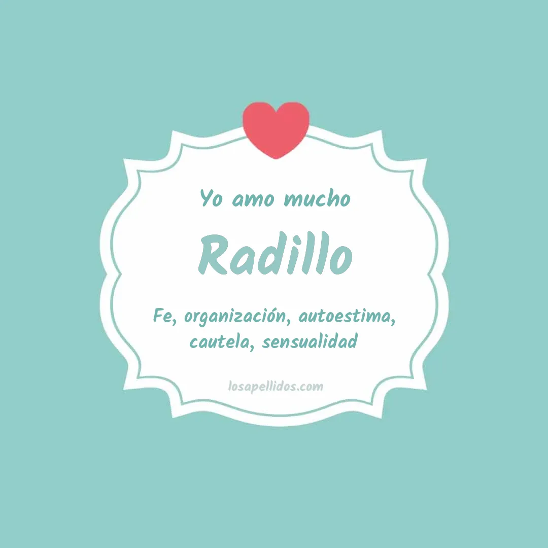 Yo amo mucho Radillo