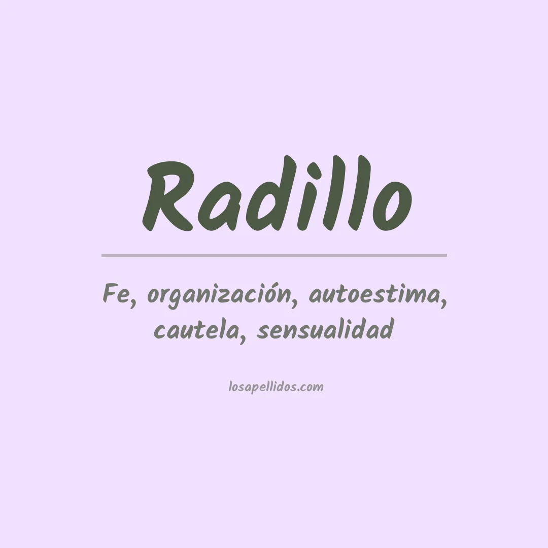 Apellido Radillo