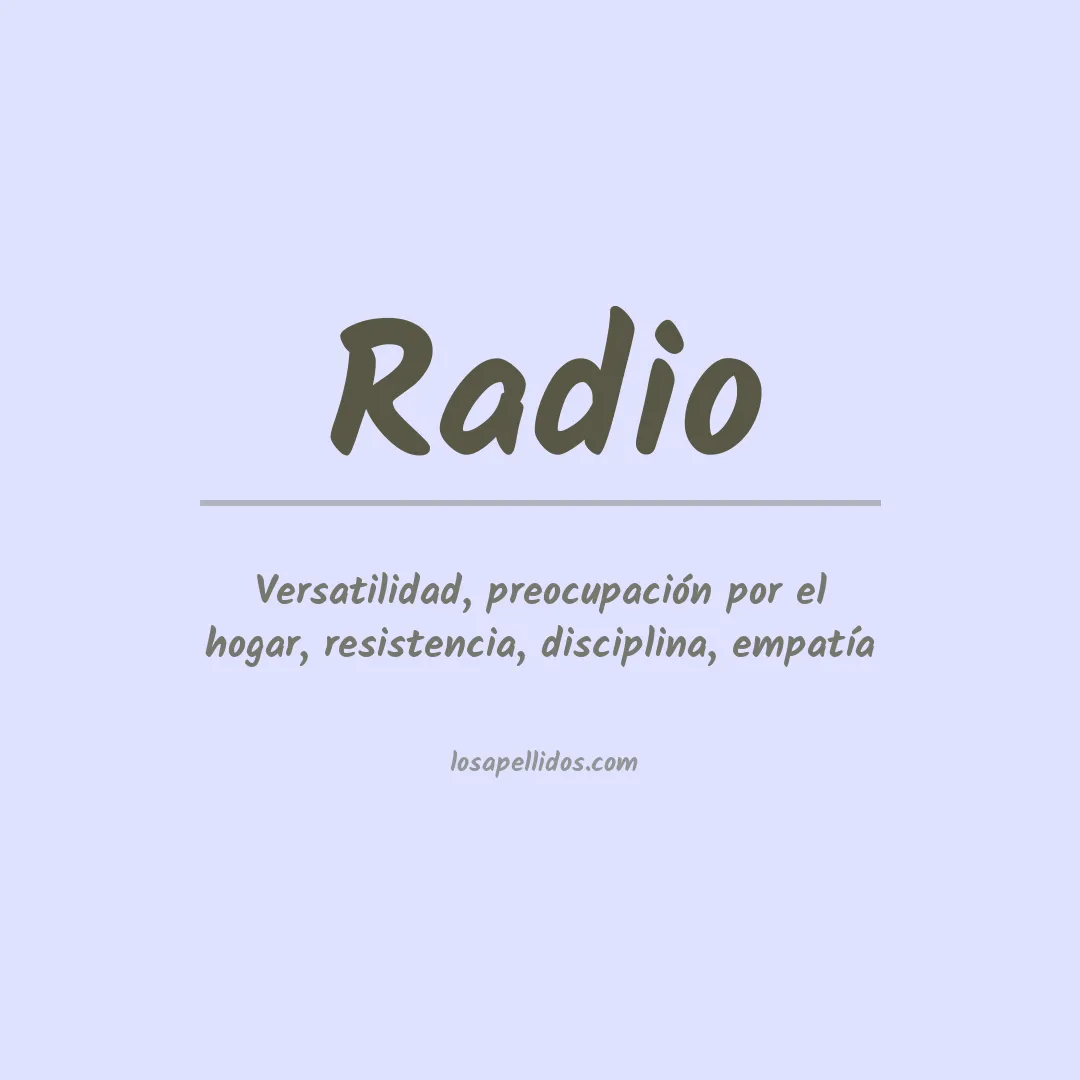 Apellido Radio