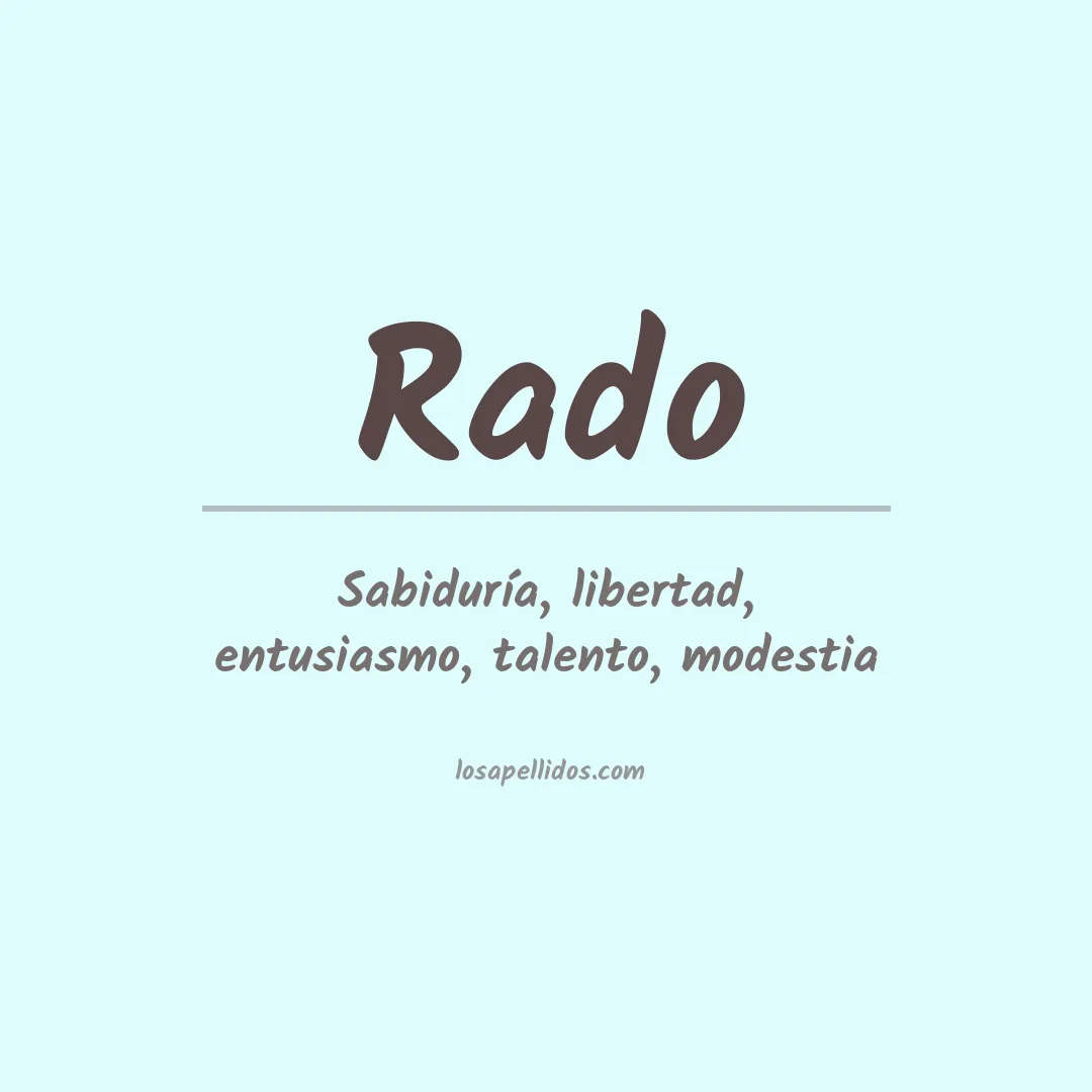 Apellido Rado
