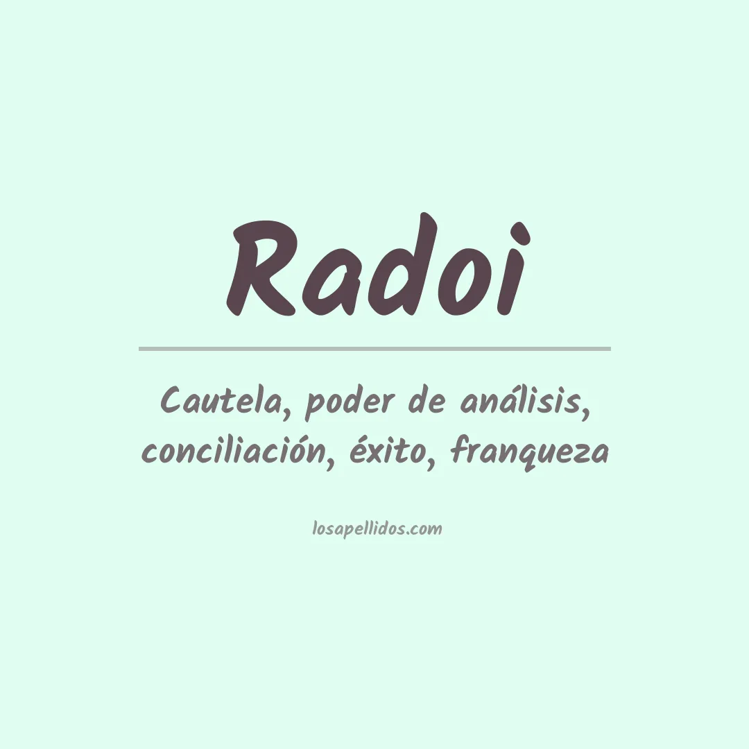 Apellido Radoi