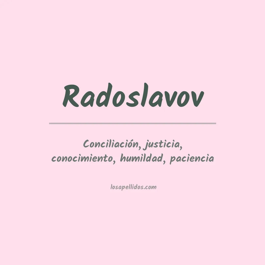 Apellido Radoslavov
