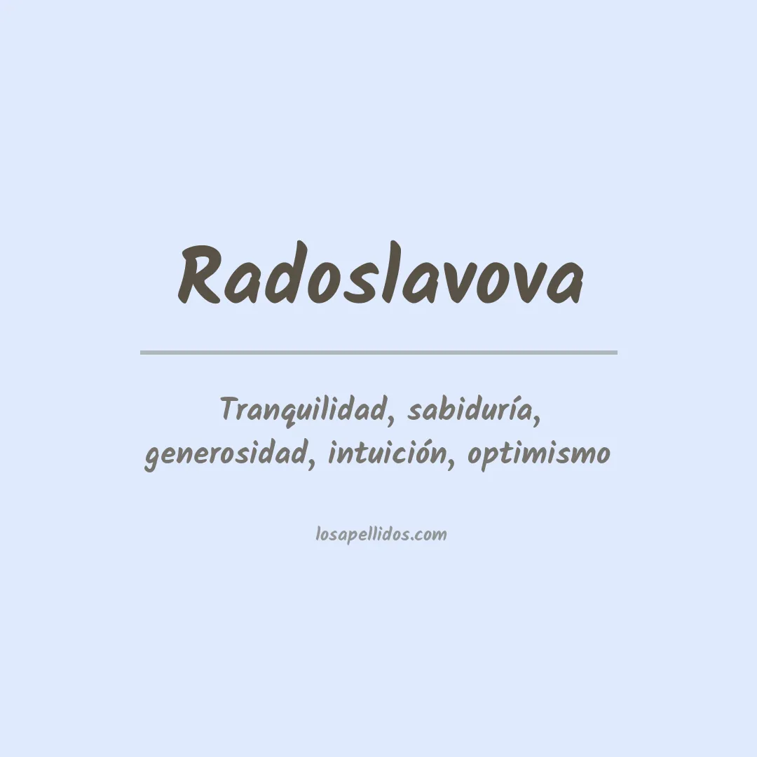 Apellido Radoslavova