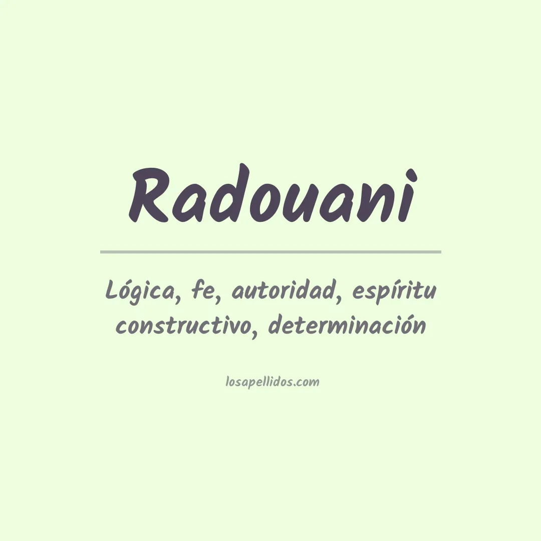 Apellido Radouani