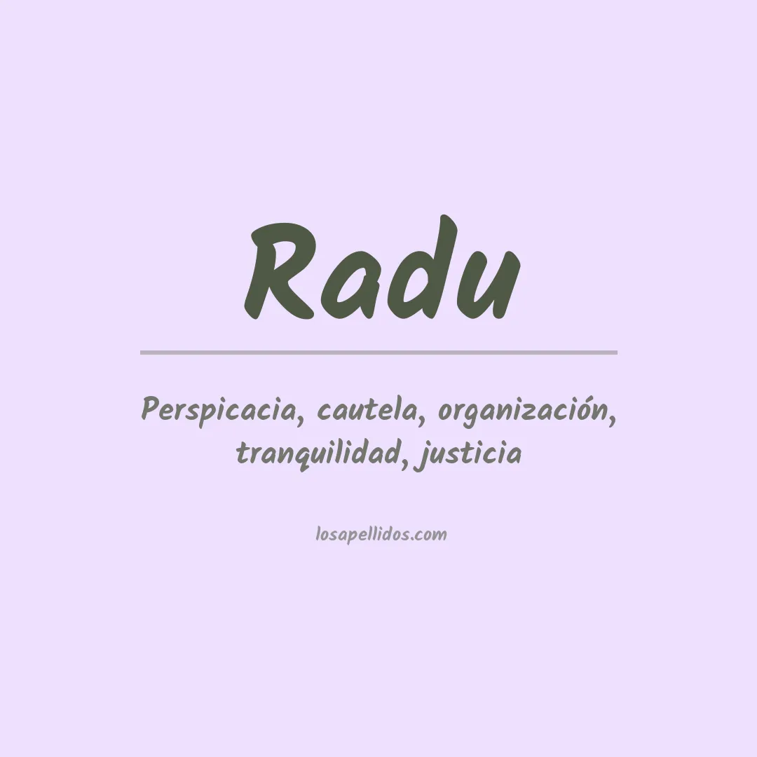 Apellido Radu