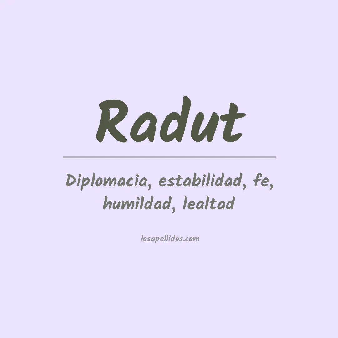 Apellido Radut