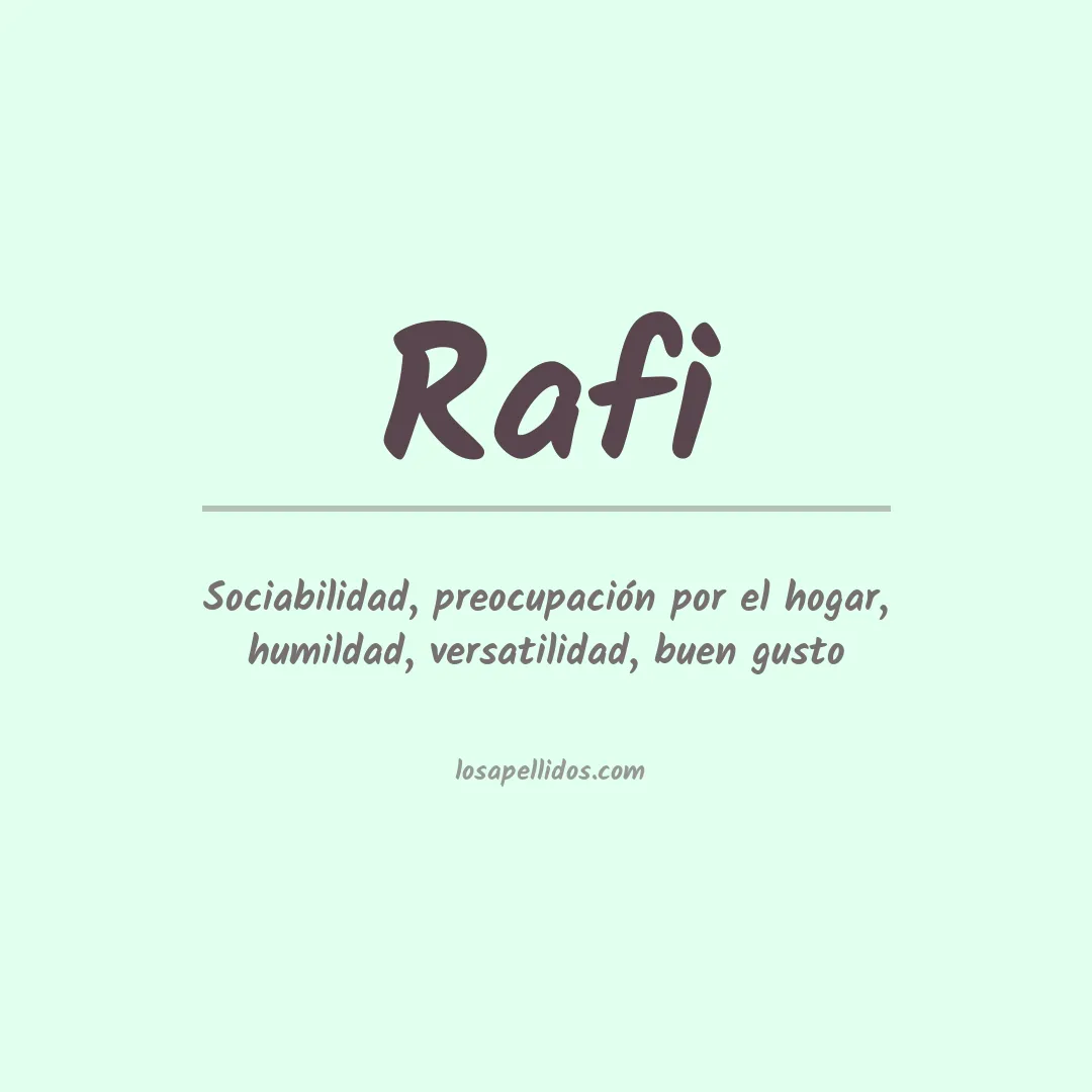 Apellido Rafi