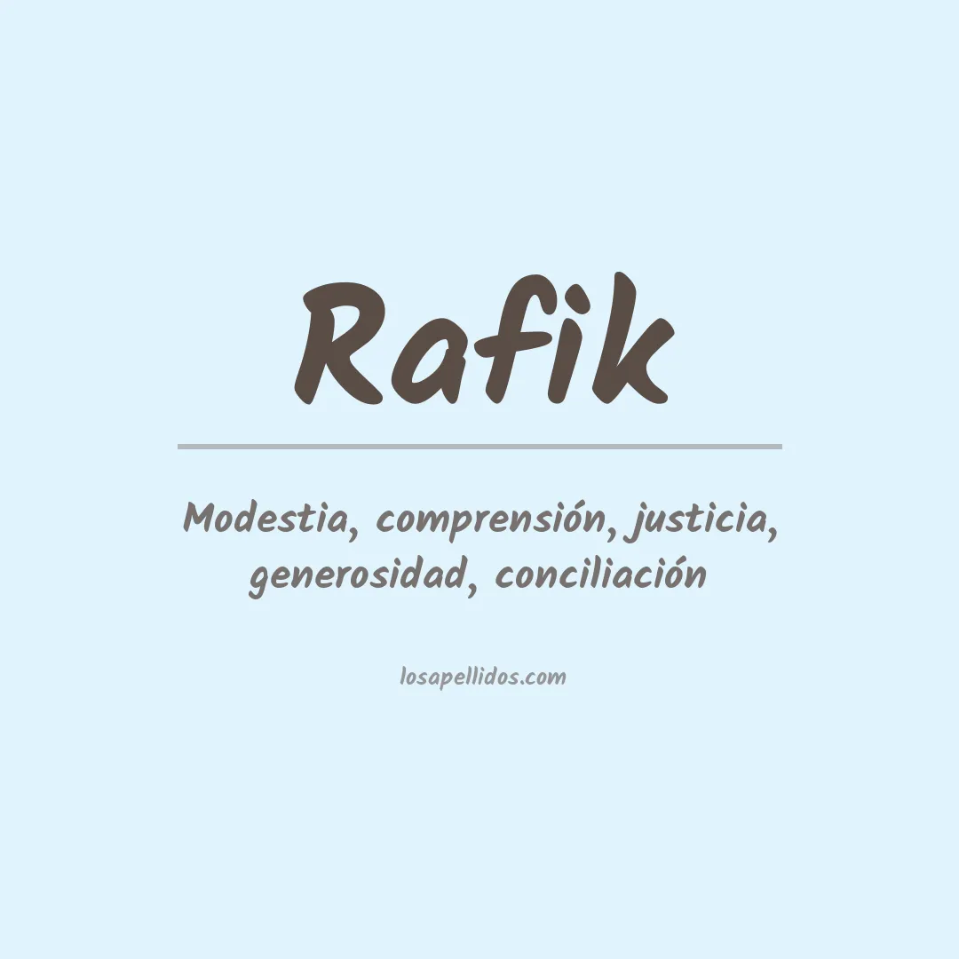 Apellido Rafik