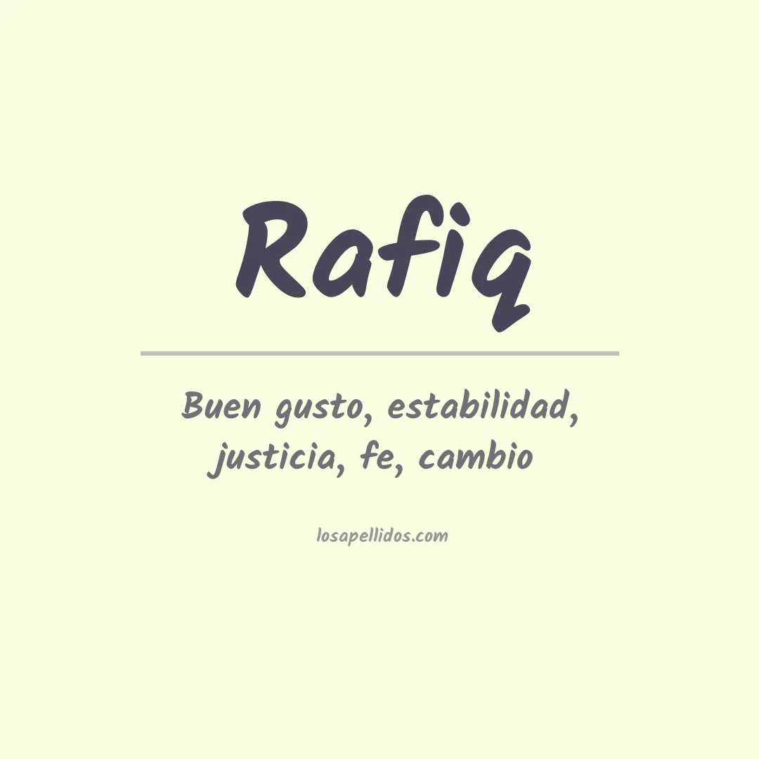 Apellido Rafiq