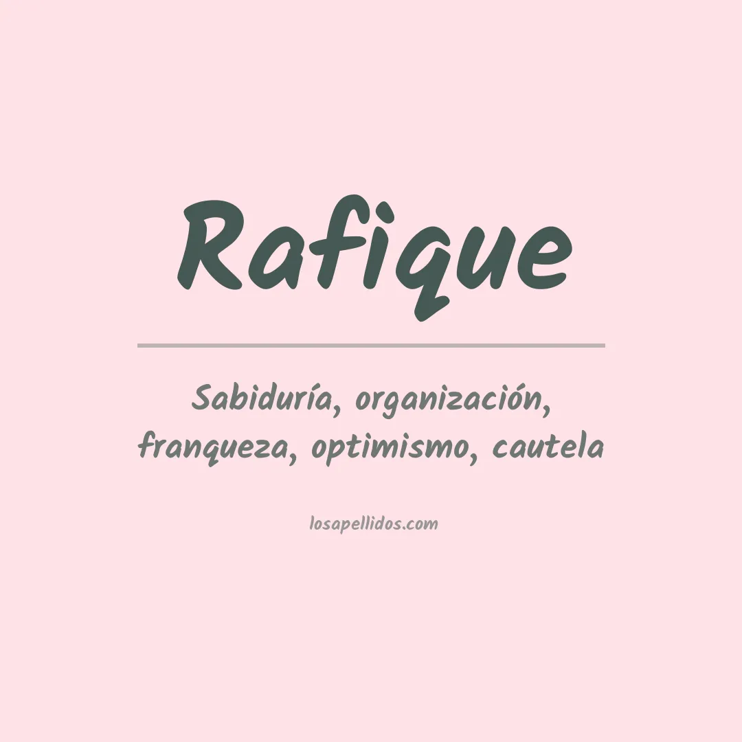 Apellido Rafique
