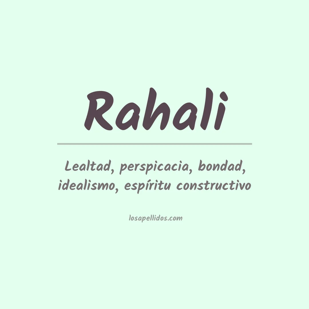 Apellido Rahali