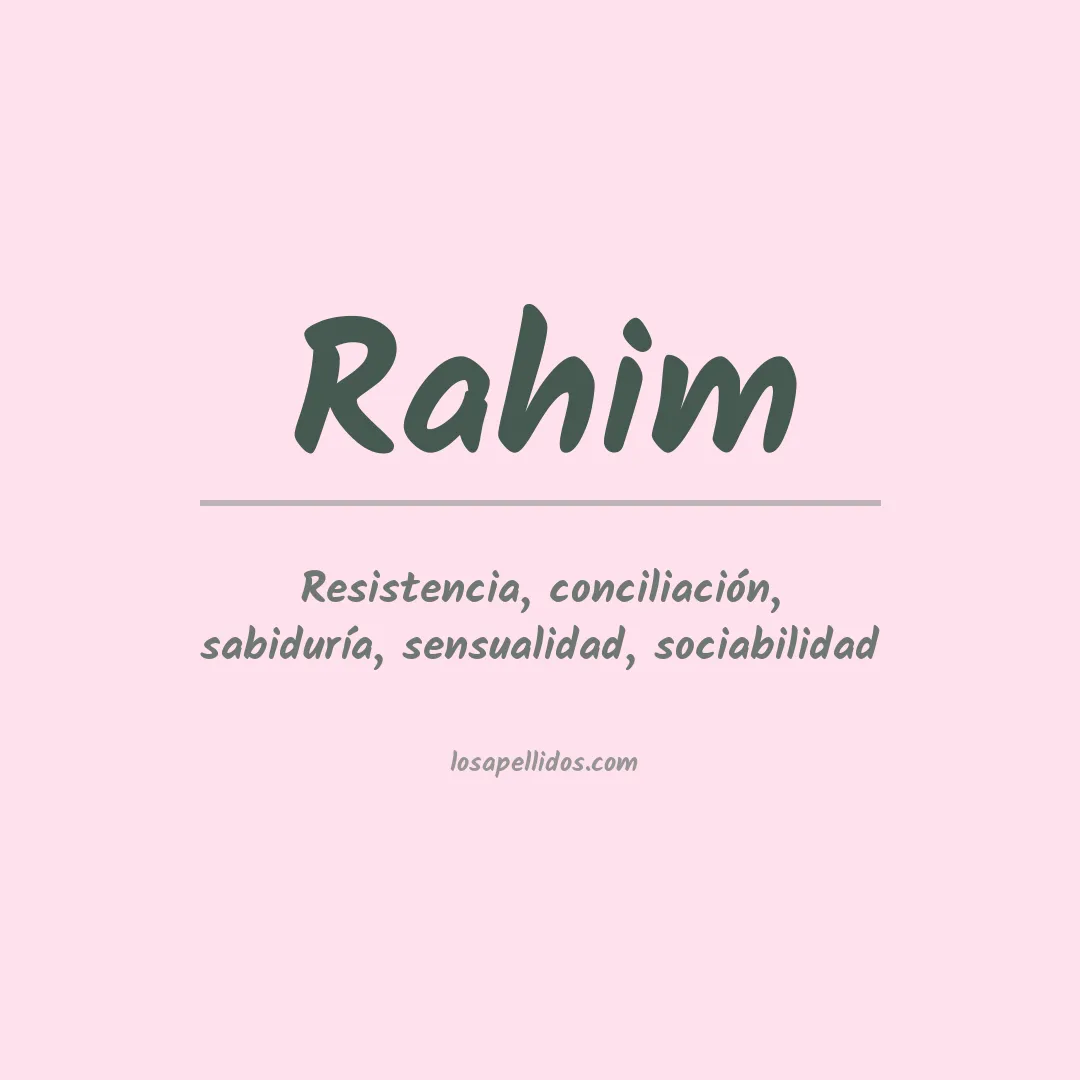 Apellido Rahim