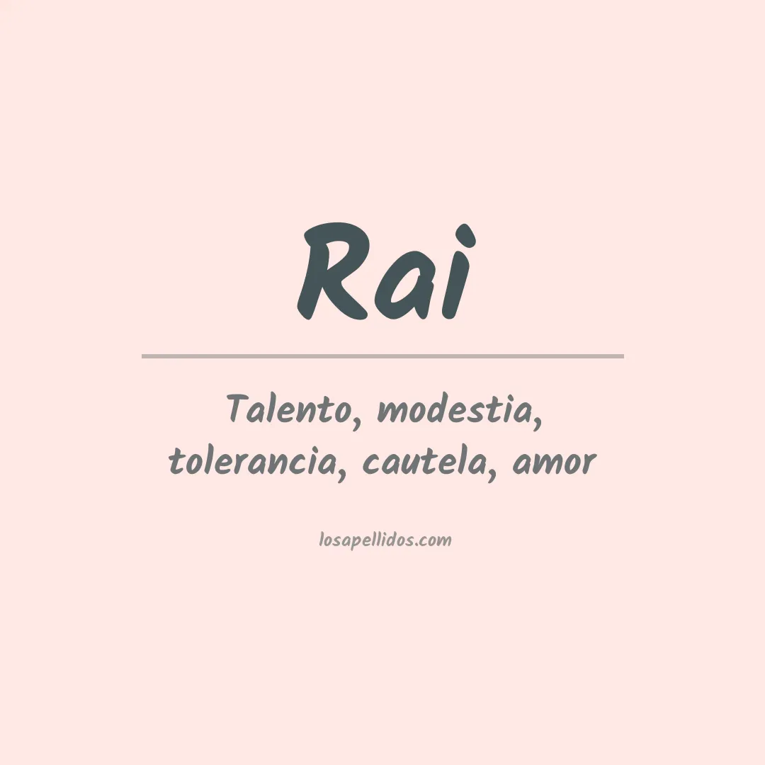 Apellido Rai