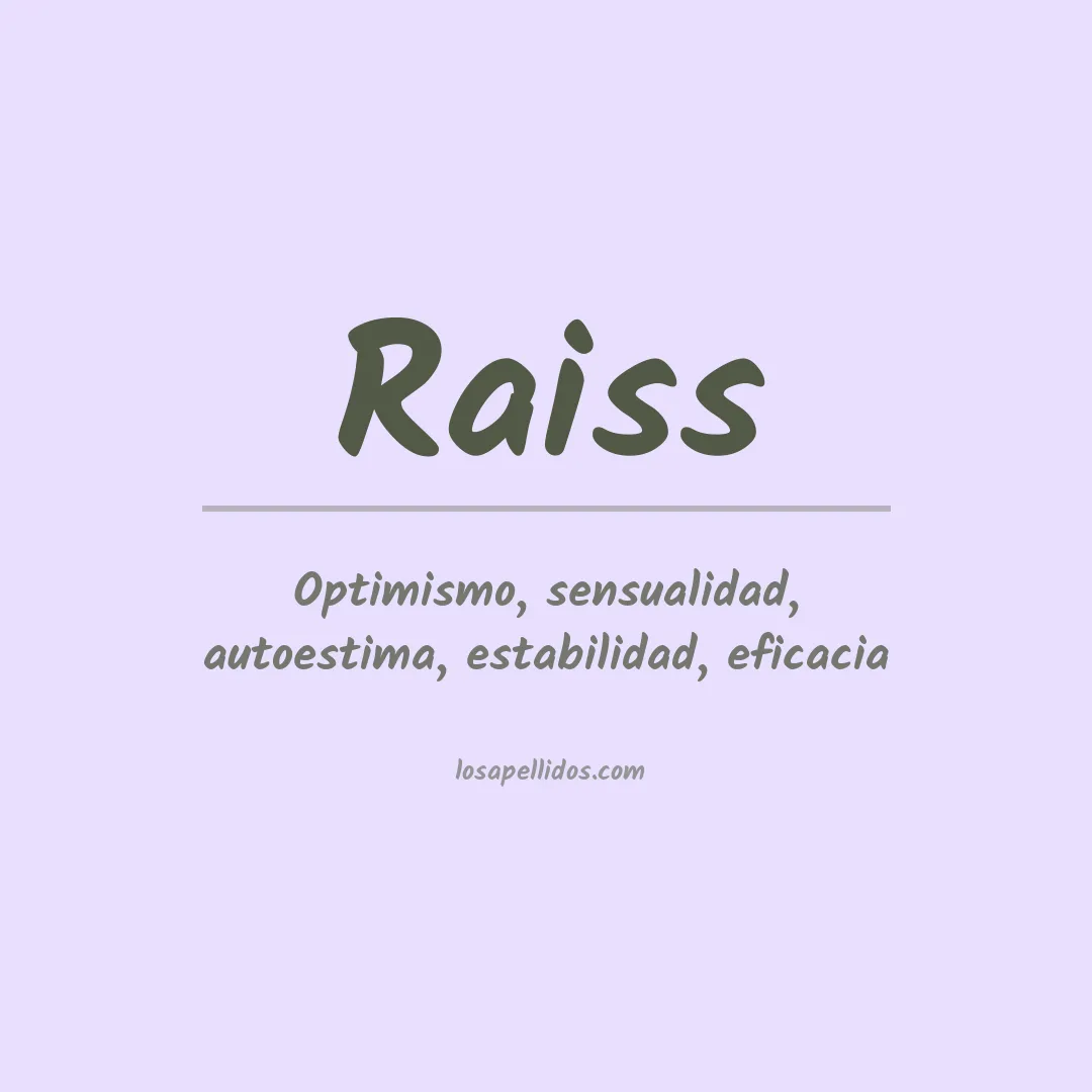 Apellido Raiss