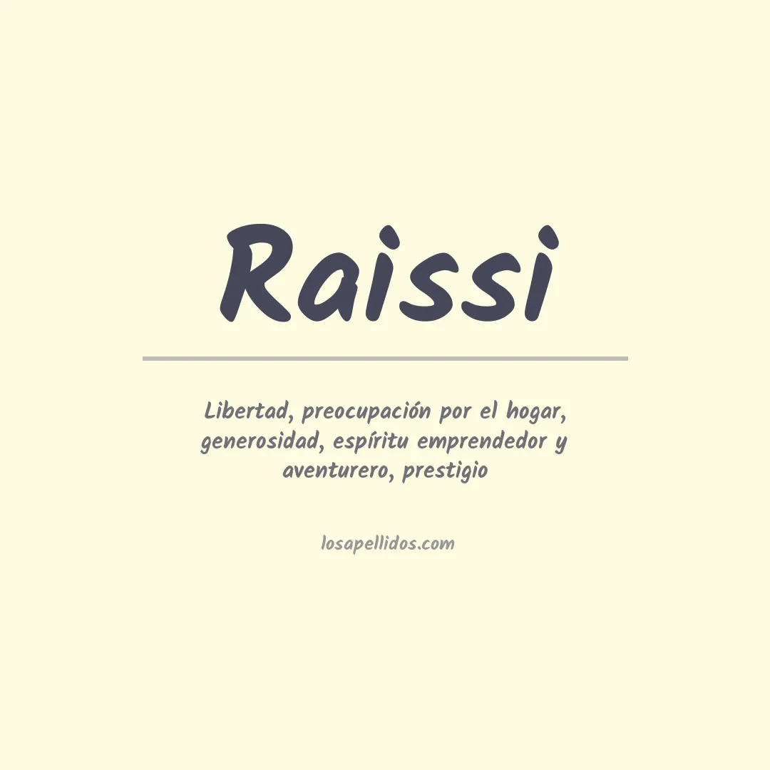 Apellido Raissi