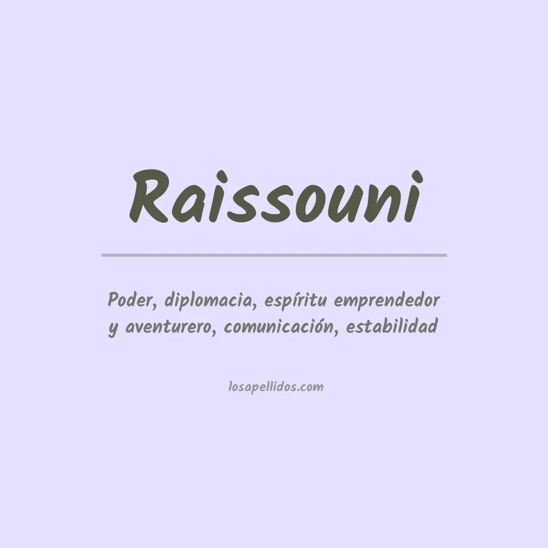 Apellido Raissouni