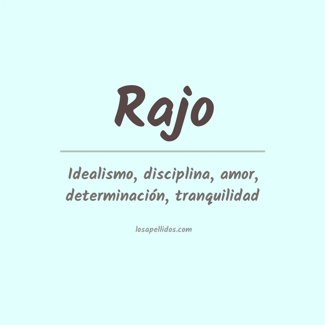 Apellido Rajo