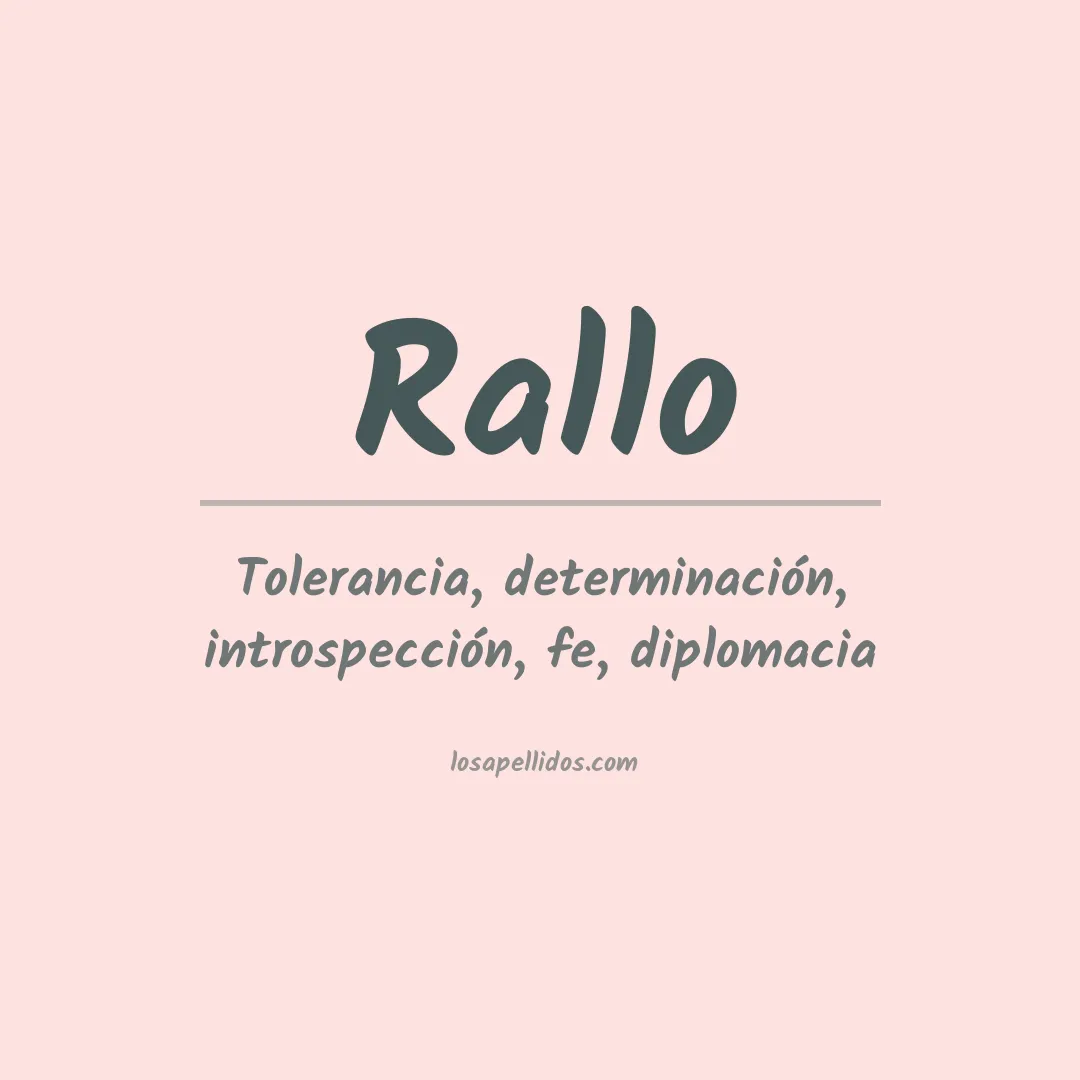 Apellido Rallo