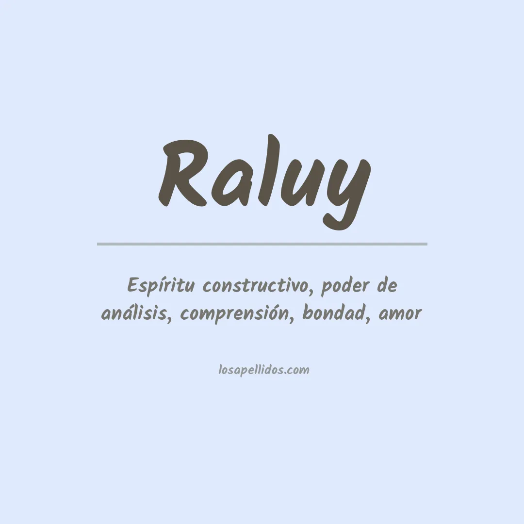 Apellido Raluy