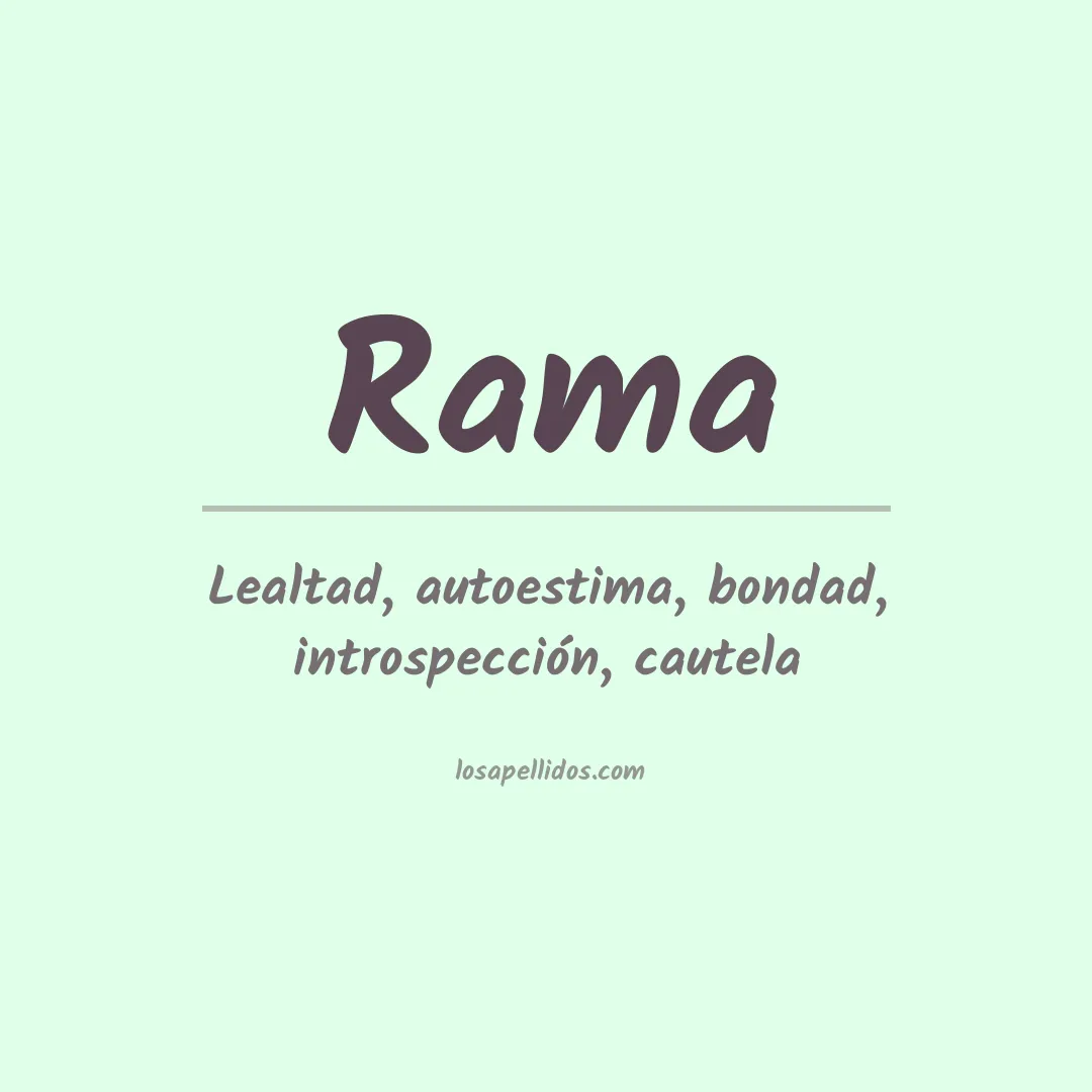 Apellido Rama