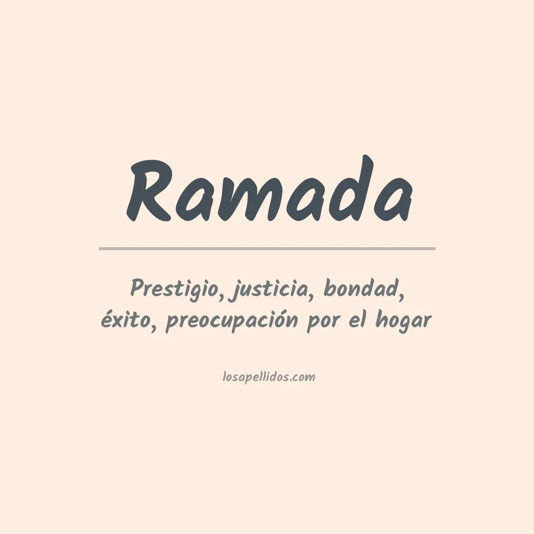 Apellido Ramada